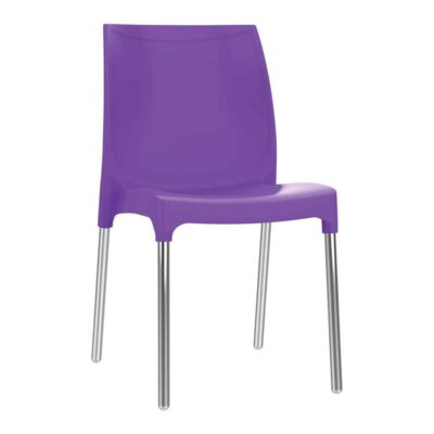 כסא פלסטיק דגם דן עם רגליים מאלומיניום