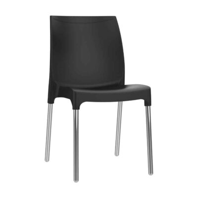 כסא פלסטיק דגם דן עם רגליים מאלומיניום