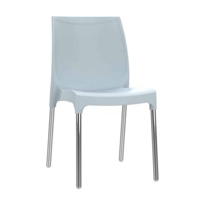 כסא פלסטיק דגם דן עם רגליים מאלומיניום