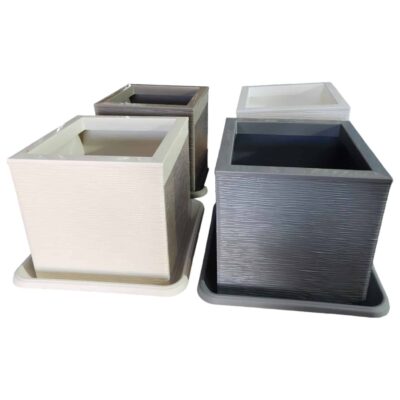 עציץ צרפתי ריבועי במידות 29X29X29 ס"מ