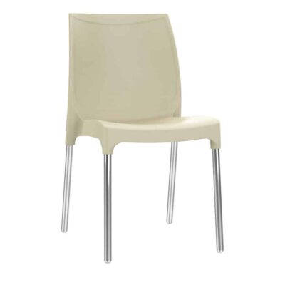 כסא פלסטיק דגם דן עם רגליים מאלומיניום